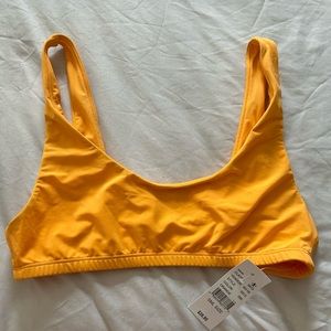 orange bikini top - NWT